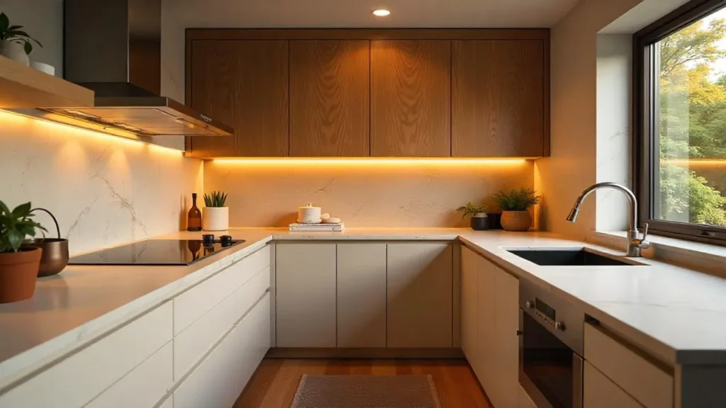  U-shaped kitchen design