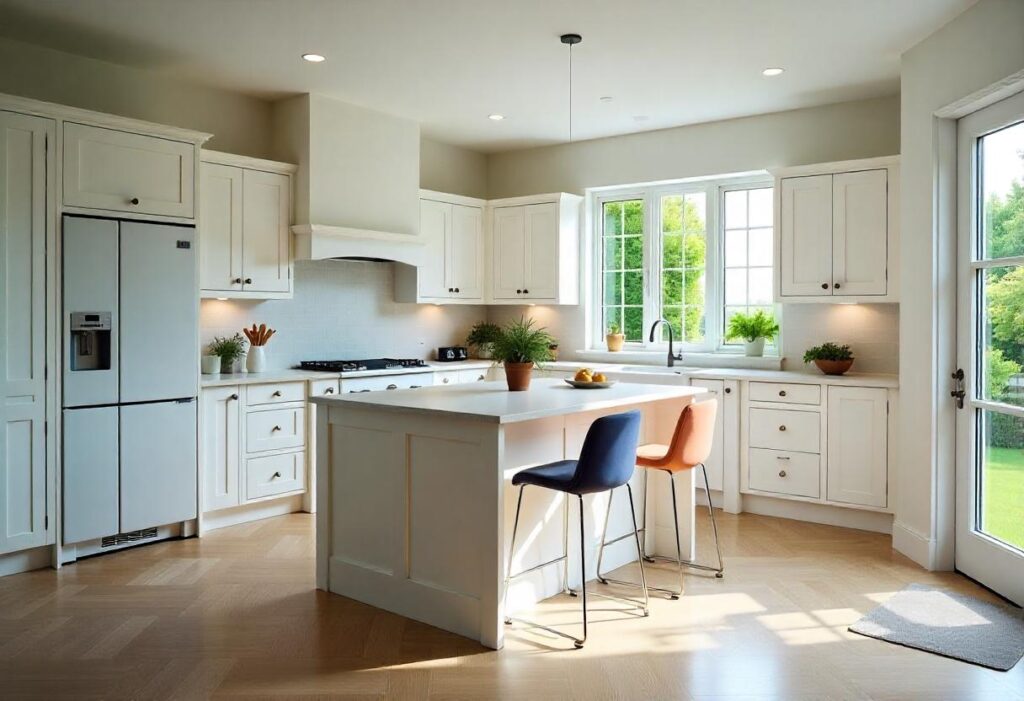 classic white cabinets for a timeless chic look